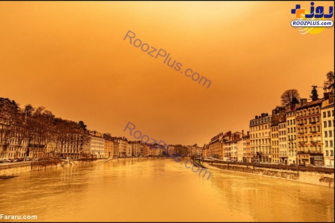 آسمان اروپا نارنجی شد! +تصاویر