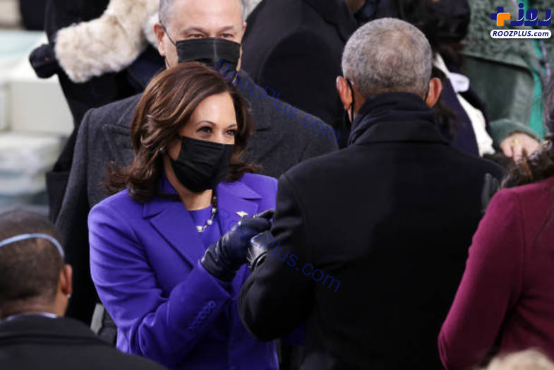 خوش و بش کرونایی بایدن و اوباما+عکس