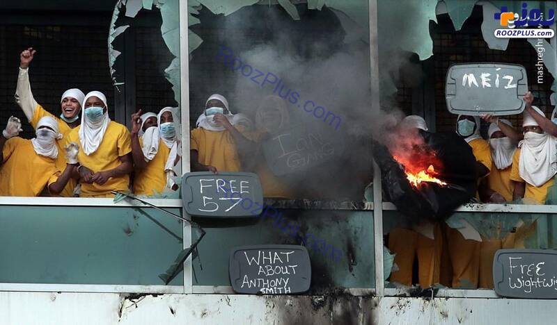 شورش در زندان سنت لوییس آمریکا به خاطر کرونا!+عکس