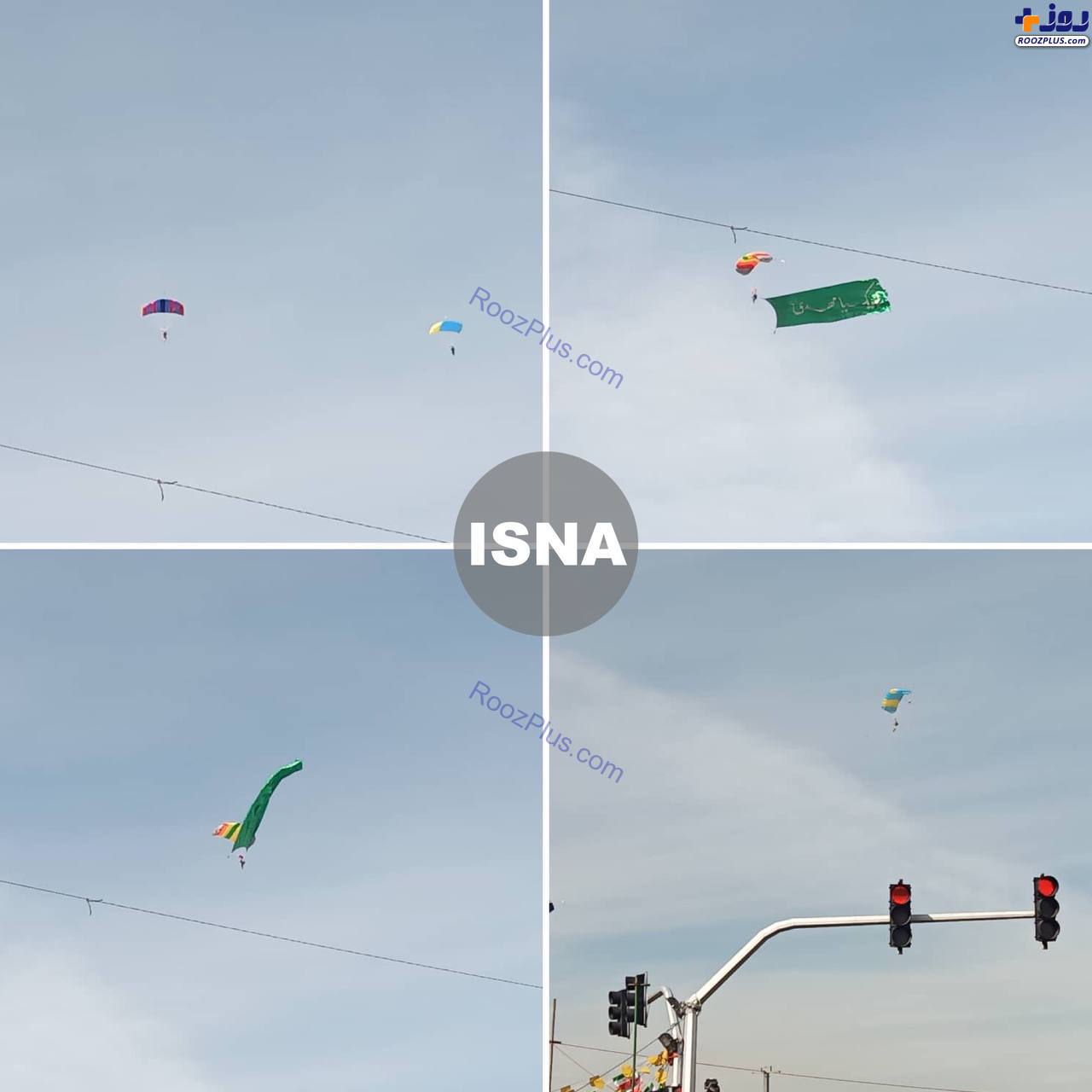 عکس/پرواز چتربازان در آسمان تهران به مناسبت جشن تولد انقلاب اسلامی