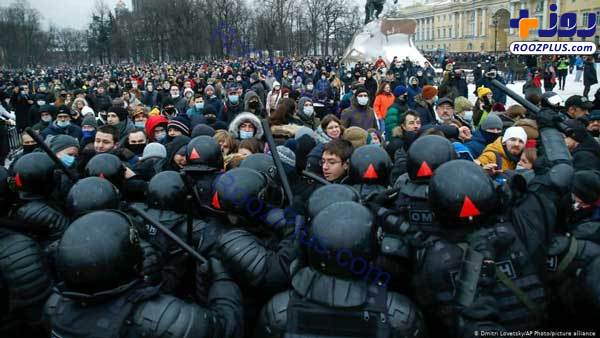 تظاهرات گسترده در روسیه علیه پوتین+عکس