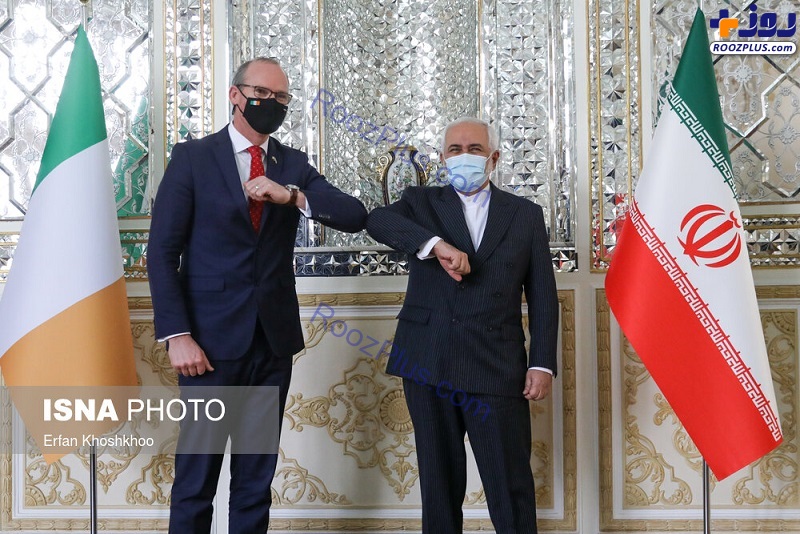 عکس/ سلام کردن عجیب ظریف با وزیر خارجه ایرلند