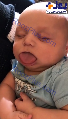نوزادی که زبانش در حال رشد مداوم است! +عکس
