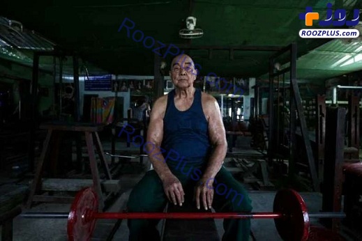 بدنسازی پیرمرد ۹۱ ساله +تصاویر