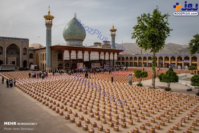 توزیع ۸۲ هزار بسته معیشتی در شیراز +عکس