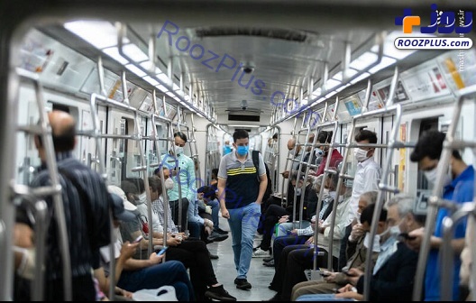 فاصله گذاری اجتماعی در مترو تهران+عکس