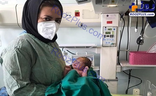 تولد نخستین نوزاد در بیمارستان فرقانی قم پس از اعلام وضعیت سفید/عکس