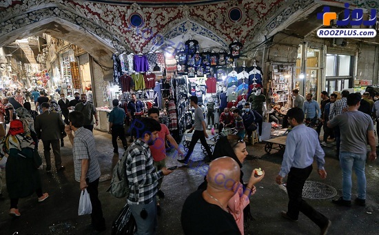 ازدحام باورنکردنی روزهای کرونایی بازار تهران + عکس