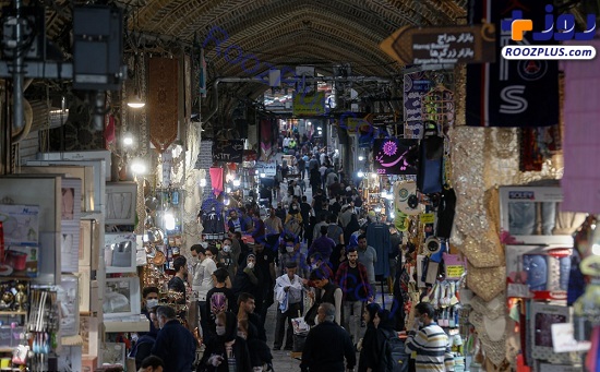ازدحام باورنکردنی روزهای کرونایی بازار تهران + عکس