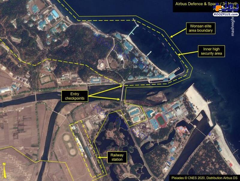 تصاویر هوایی از ردیابی موقعیت رهبر کره شمالی
