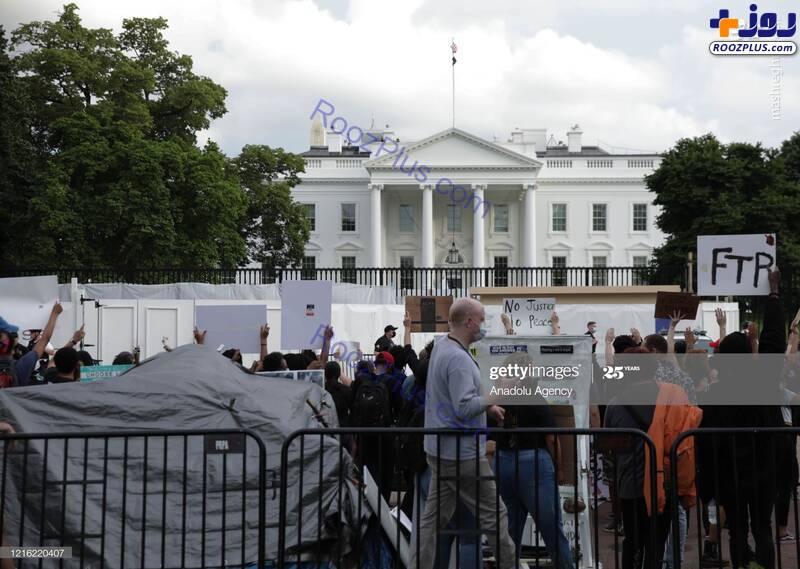کاخ سفید در محاصره معترضان آمریکایی!
