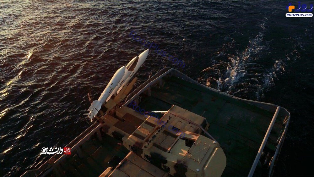 جدیدترین تصویر از موشک شکارچی پهپاد غول پیکر آمریکایی در آب‌های خلیج فارس