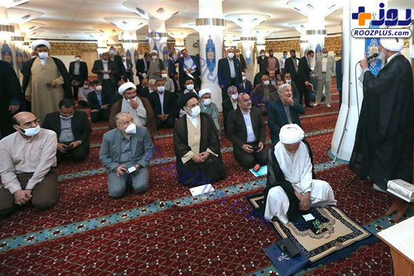 نماز آیات خواندن نمایندگان مجلس+عکس