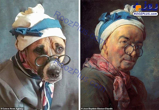 بازسازی آثار مشهور توسط یک سگ و صاحبش!/عکس