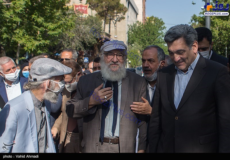 داریوش ارجمند در افتتاح پیاده راه استاد شهریار +عکس