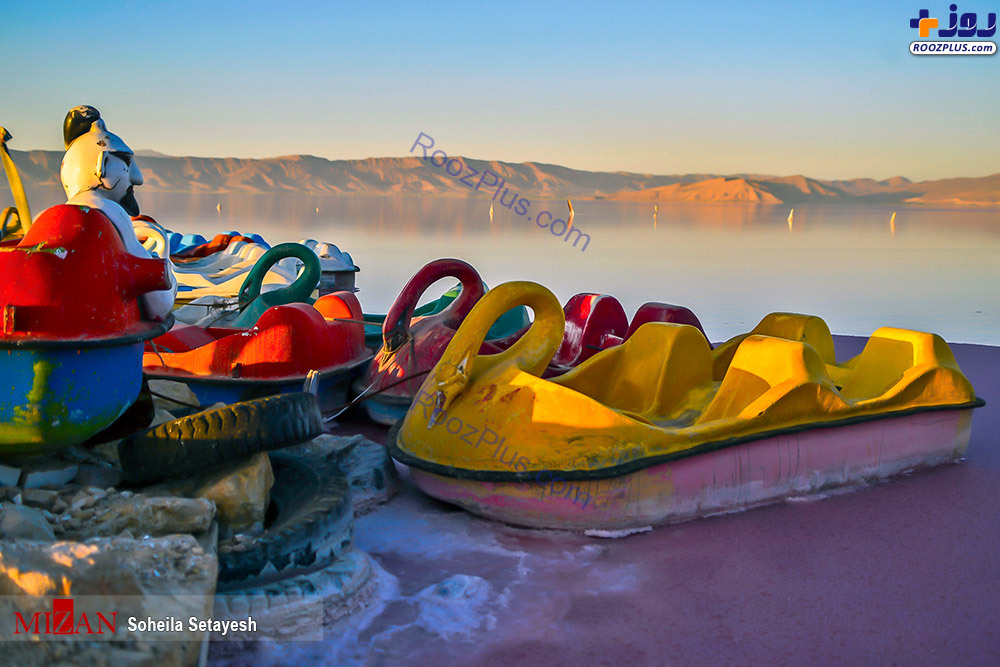 تصاویری زیبا از دریاچه مهارلو در شیراز