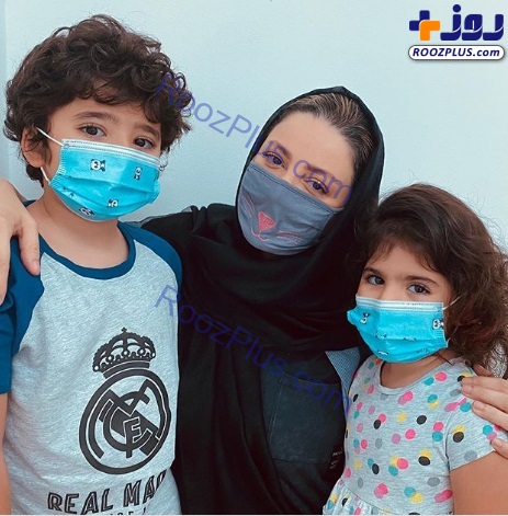 عکس/ماسک اسپورت شیلا خداداد و فرزندانش