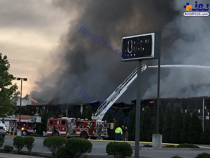 آتش‌سوزی در کارخانه فولاد در ایالت پنسیلوانیای آمریکا