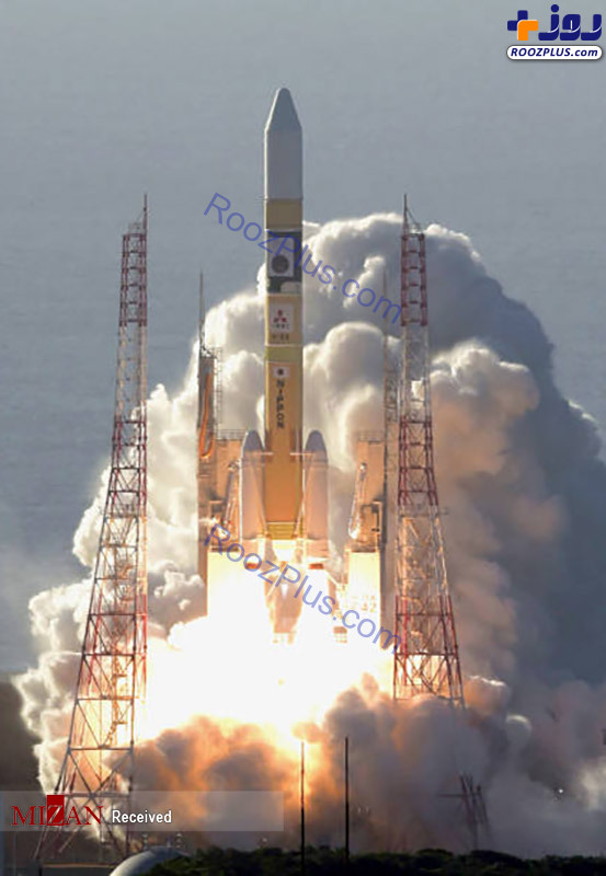 عکس/پرتاب اولین ماهواره امارات با موشک ژاپنی