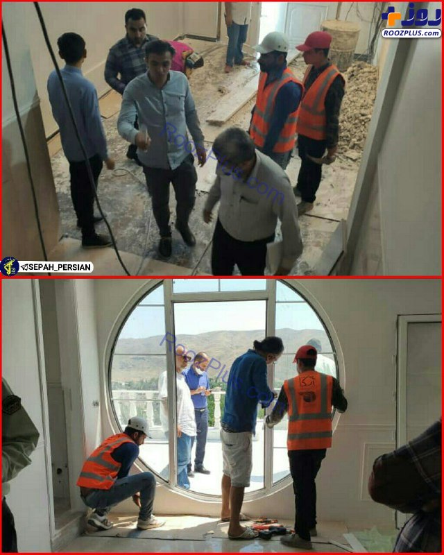 تخریب دو طبقه غیر مجاز ملک داماد علی شمخانی +عکس