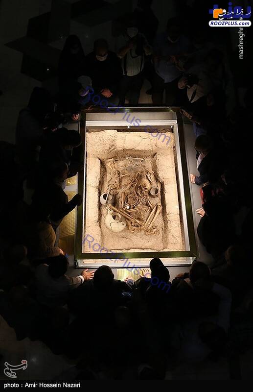 گور بانوی سه هزار ساله در موزه قزوین +عکس