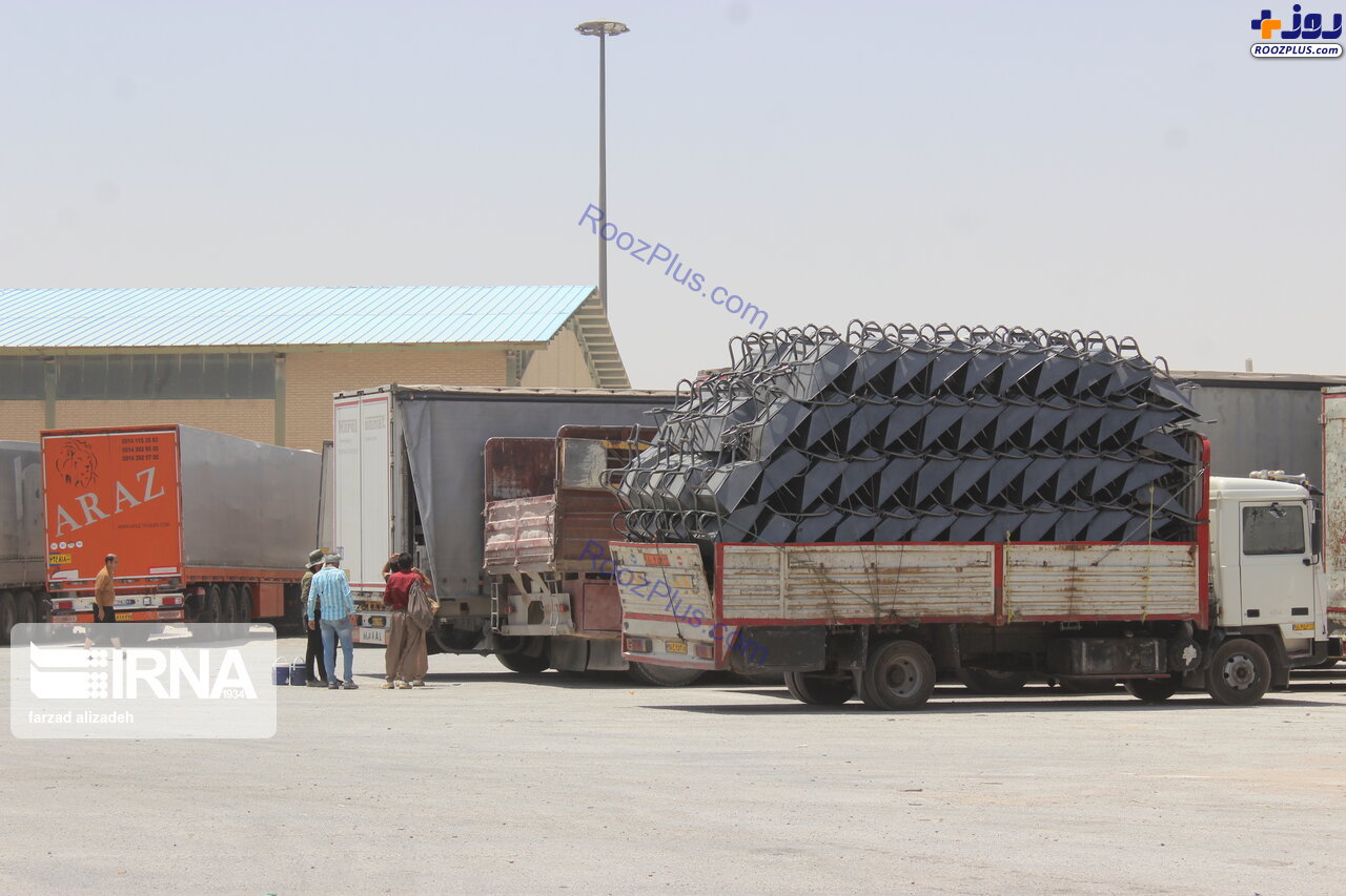 آغاز صادرات کالا به عراق از مرز مهران +عکس