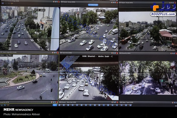 رصد دقیق خودروها در مرکز فرماندهی و کنترل هوشمند ترافیک پلیس +عکس