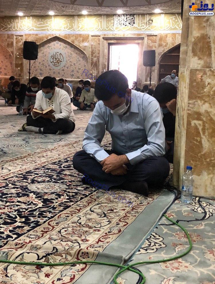 حضور آذری جهرمی در مراسم دعای عرفه تهران +عکس
