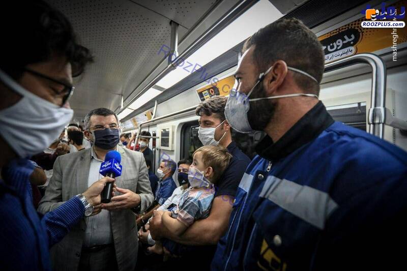بازدید ایرج حریرچی از وضعیت مترو تهران +عکس