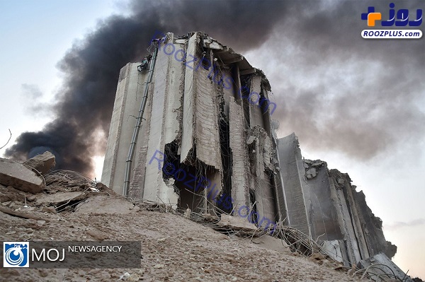 ویرانی شدید در محل اصلی انفجار بیروت +عکس