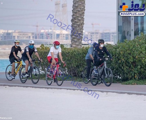 دوچرخه سواری حاکم دبی + عکس
