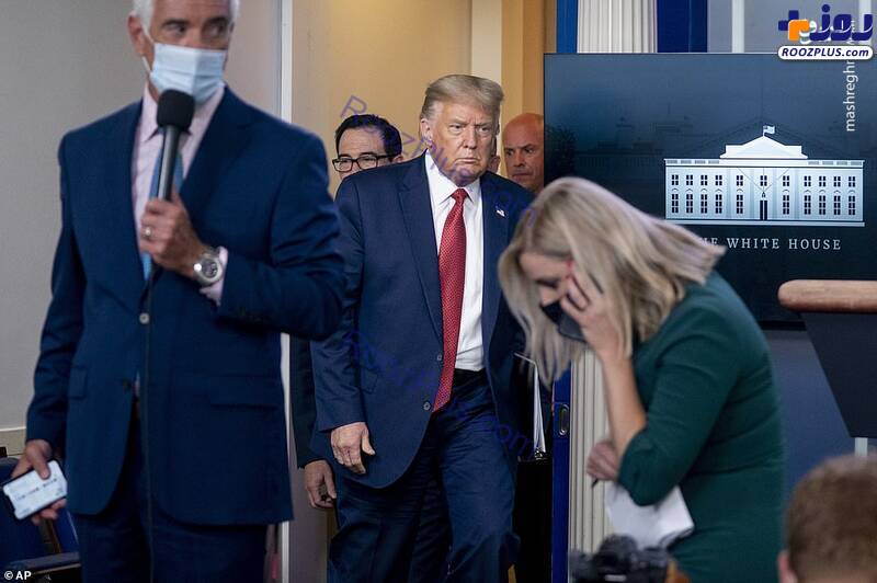 فرار ترامپ از کاخ سفید +عکس