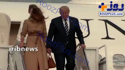 همسر ترامپ بار دیگر دست او را پس زد +عکس
