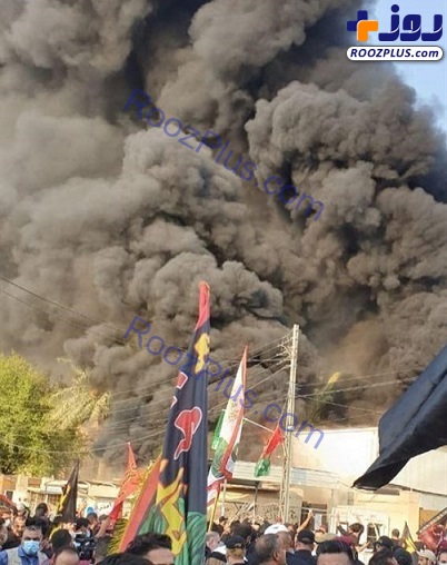 عراقی‌ها دفتر شبکه دجله را به آتش کشیدند + تصاویر