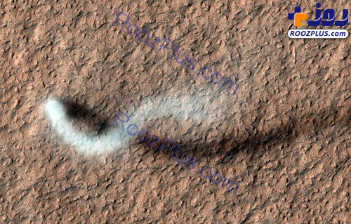 گرد و غبار عجیب در مریخ +عکس