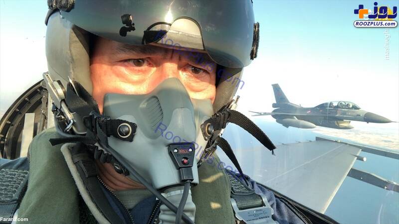پرواز وزیر دفاع ترکیه با جنگنده +عکس