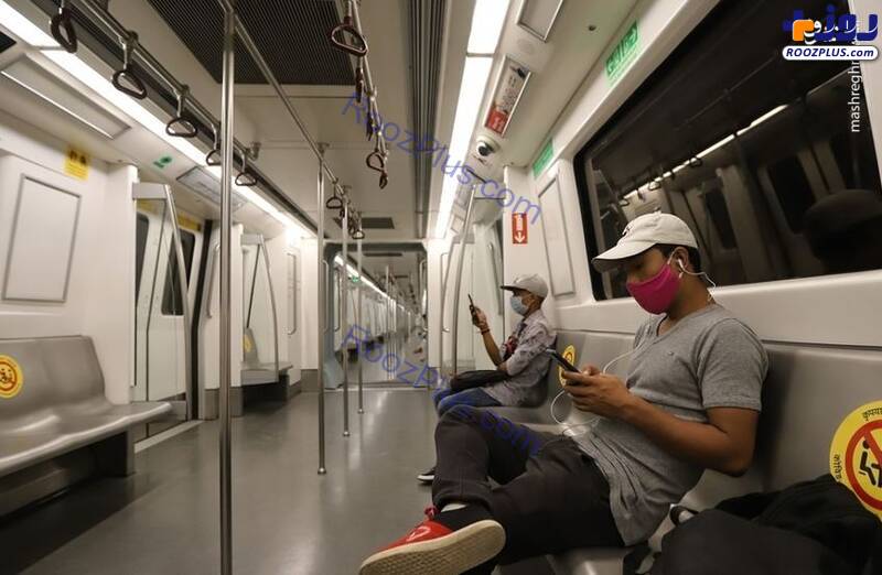 بازگشایی مترو هند پس از پنج ماه تعطیلی+عکس