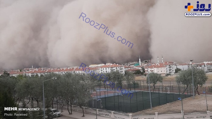 طوفان شن در پایتخت ترکیه + تصاویر