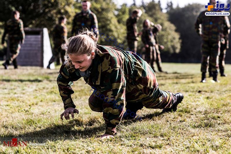آموزش‌ های نظامی ملکه آینده بلژیک +عکس