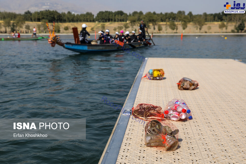 پاکسازی دریاچه آزادی با همکاری دو فدراسیون +عکس