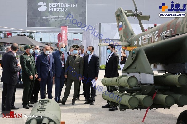 بازدید وزیر دفاع از نمایشگاه بین‌المللی نظامی و فنی در روسیه +عکس