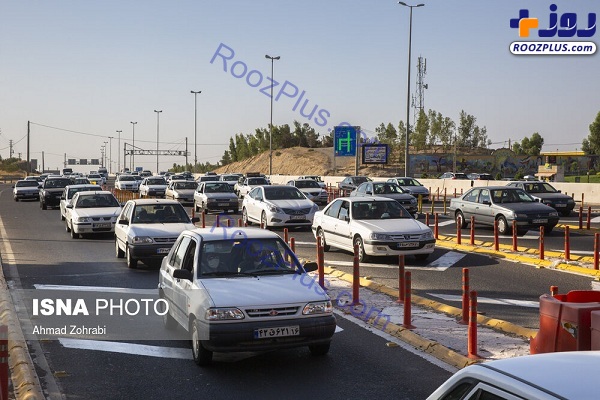 ترافیک پرحجم در اتوبان تهران - قم +عکس