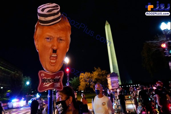 تظاهرات ضدترامپ در مقابل کاخ سفید + تصاویر