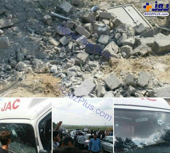 عکس/ تخریب ۶ واحد مسکونی در خداآفرین بر اثر برخورد سه خمپاره