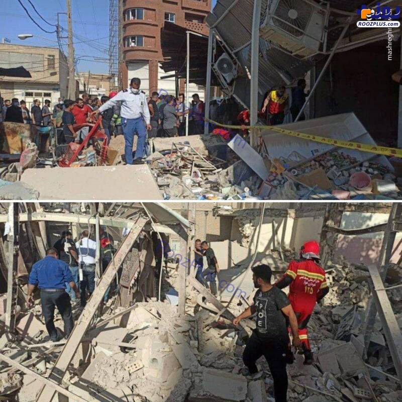 انفجار مرگبار گاز در بازارچه عامری اهواز +عکس
