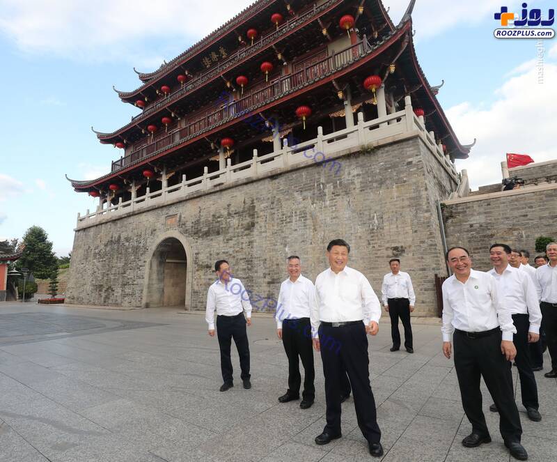 حضور معنادار رئیس جمهور چین در بین مردم بدون ماسک! +عکس