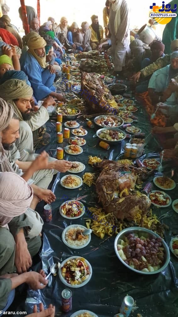 جشن بزرگ گروه تروریستی القاعده با غذا‌های کباب شده +عکس