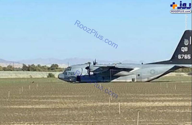 فرود اضطراری هواپیمای آمریکایی در مزرعه/عکس