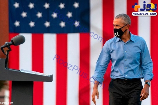 اولین حضور اوباما در گردهمایی انتخاباتی جو بایدن/عکس