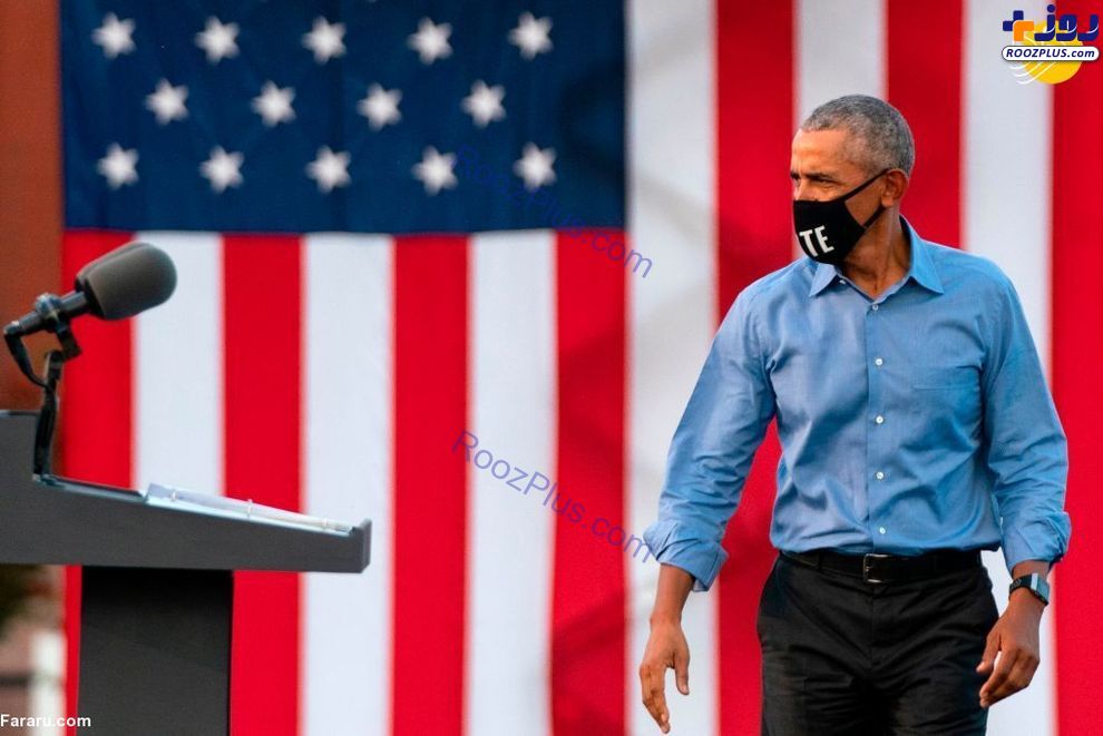 اولین حضور اوباما در گردهمایی انتخاباتی جو بایدن +عکس